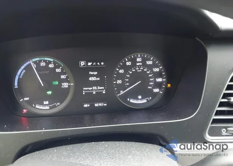 2017 Hyundai Sonata Hybrid Se из США, поврежденный, VIN KMHE24L14HA047948